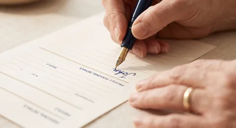 Ausgefülltes Formular aus der Leseprobe des Notfallordners